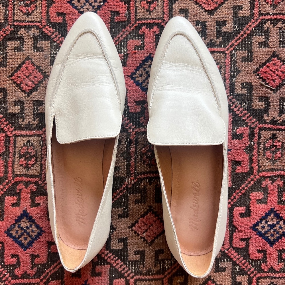 Madewell The Frances Skimmer Leather Flats Sz 6